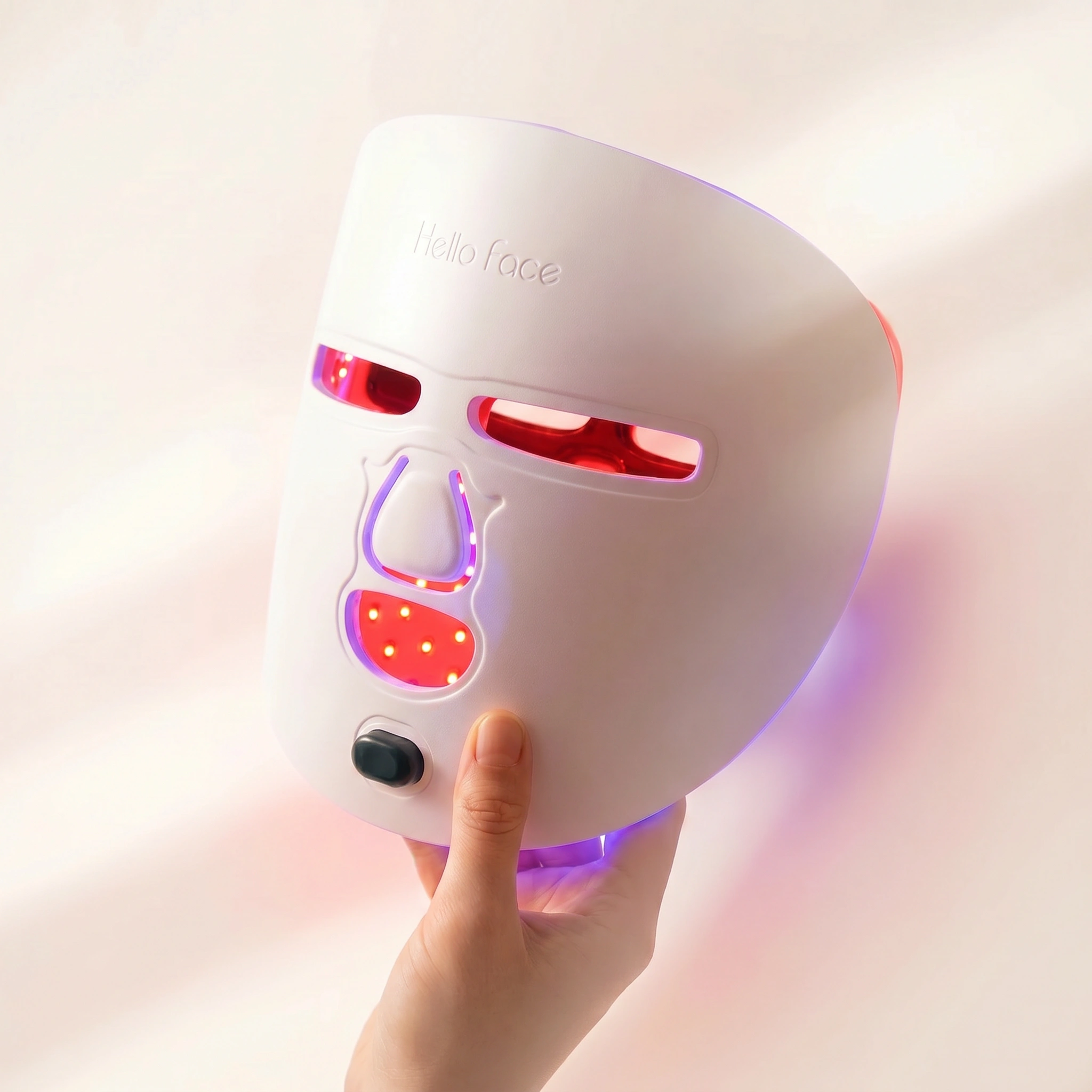 LED Face Mask Facial Care Tool, Red Light Therapy Mask For Face For Skincare At Home Travel